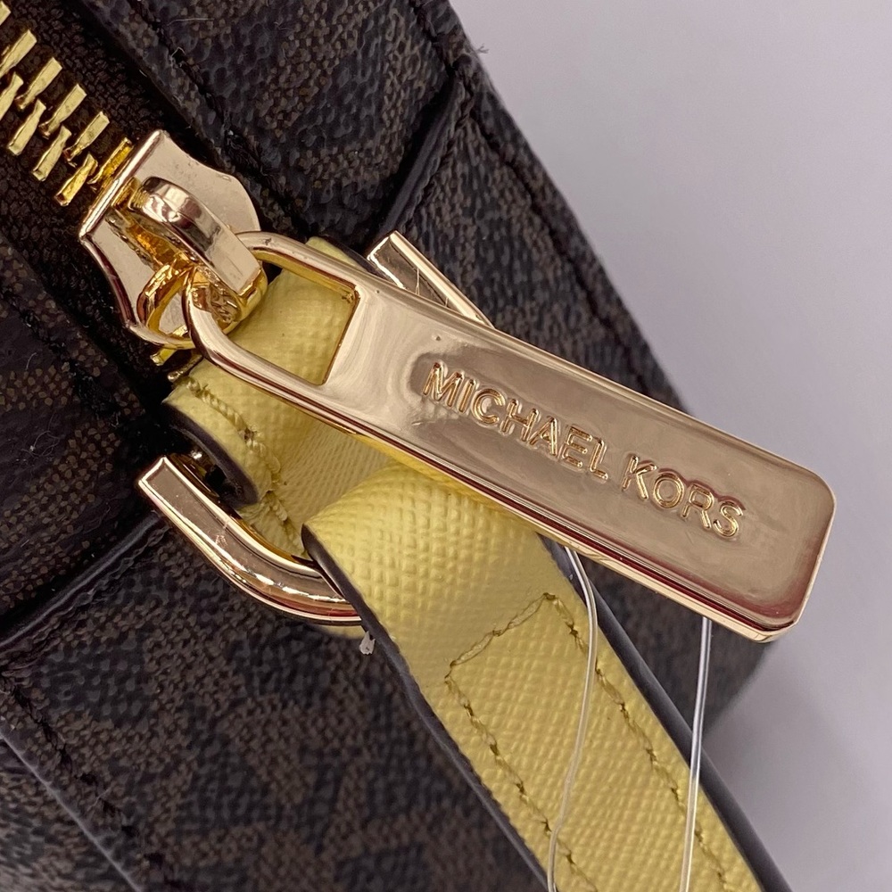 Michael Kors JSI EW Zip Chain Crossbody Buttercup - Picture 6 of 10
